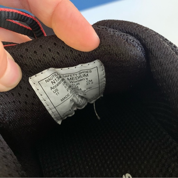 Nautilus Accelerator ESD Carbon Toe Black Lace Up Work Shoes Women’s US 11 M - Picture 9 of 10